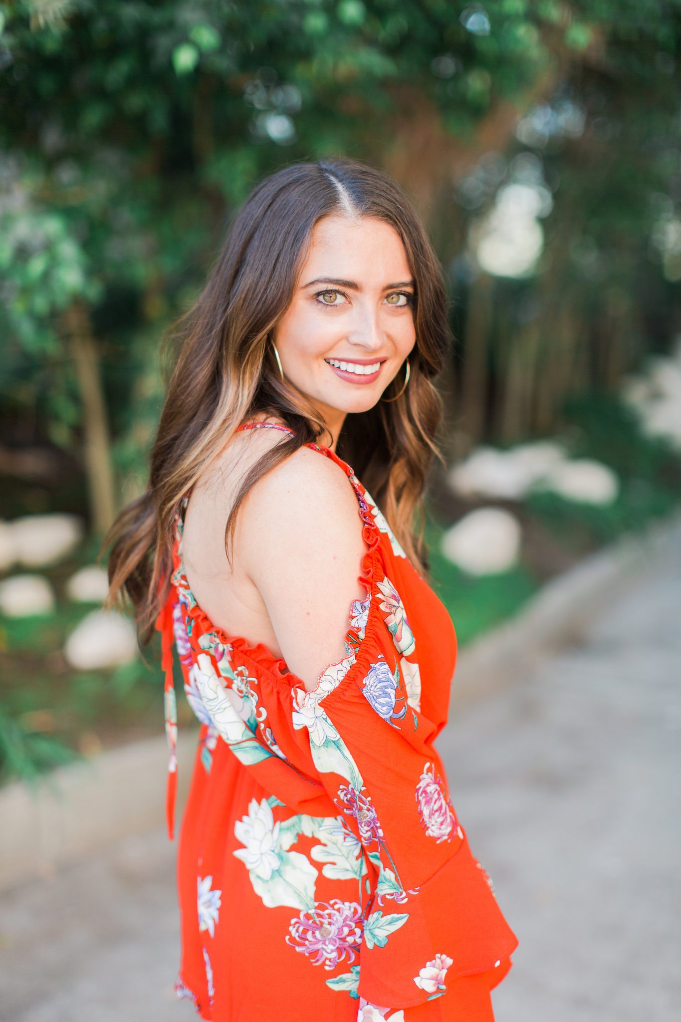 red floral romper - 3 Ways to Incorporate Florals Into Your Spring Wardrobe featured by popular Orange County fashion blogger, Maxie Elle