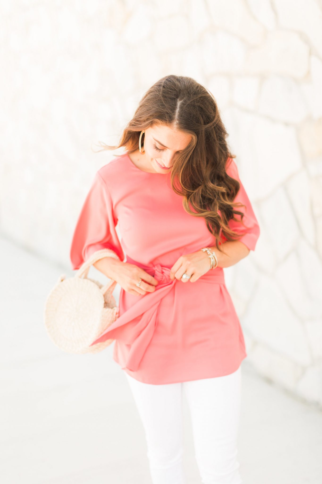 Ann Taylor Figure flattering clothes featured by popular Orange County fashion blogger, Maxie Elle