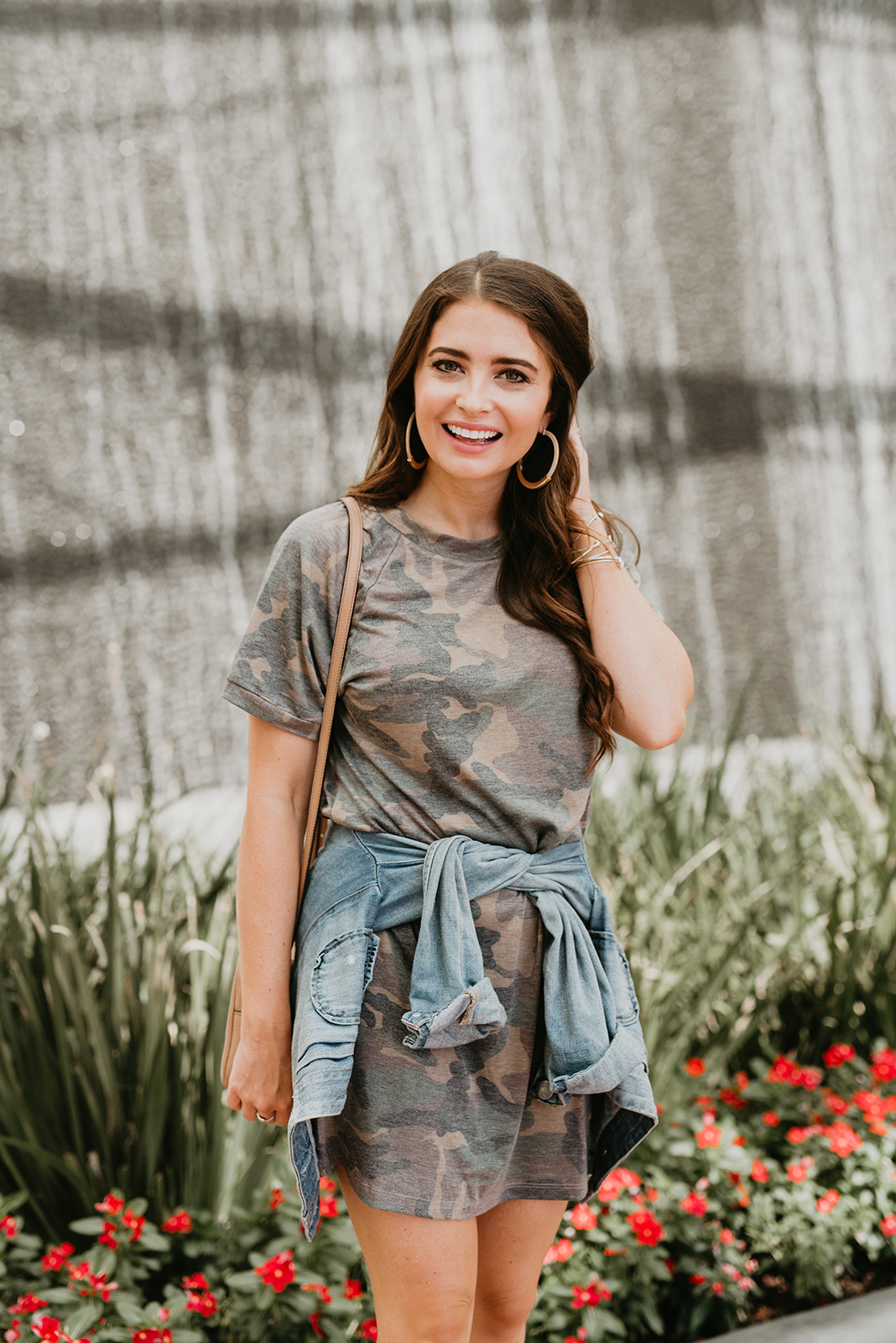 Fall camo outfits styled on top Orange County fashion blog, Maxie Elise