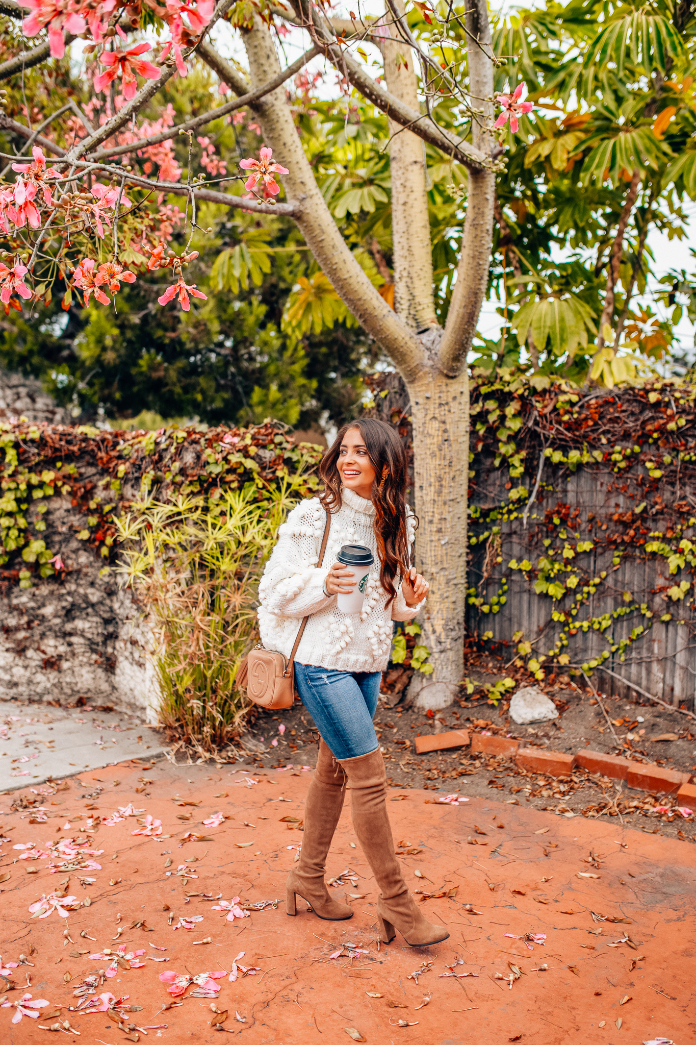 Chicwish cozy fall sweater styled by top Orange County fashion blog, Maxie Elise