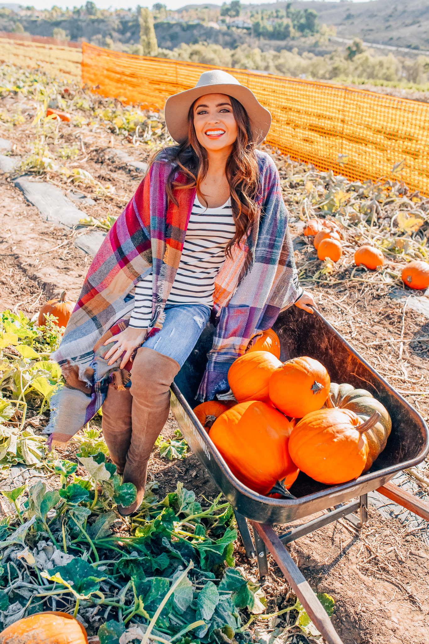Fall plaid outfits featured by top Orange County fashion blog, Maxie Elise