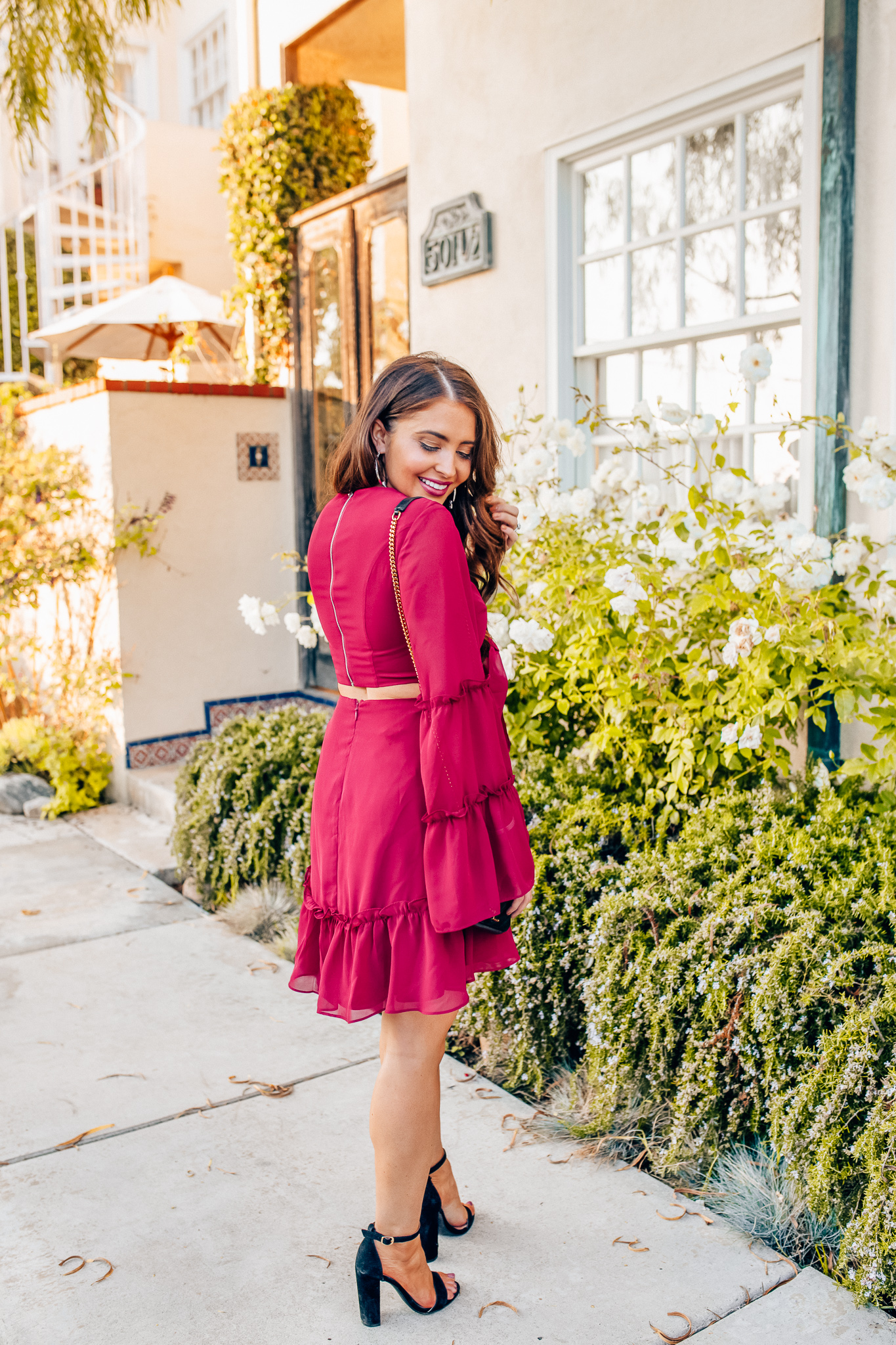 Top Orange County fashion blog, Maxie Elise, features a couple of cute Holiday Dresses