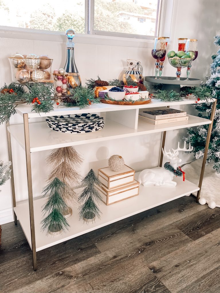 Holiday console table