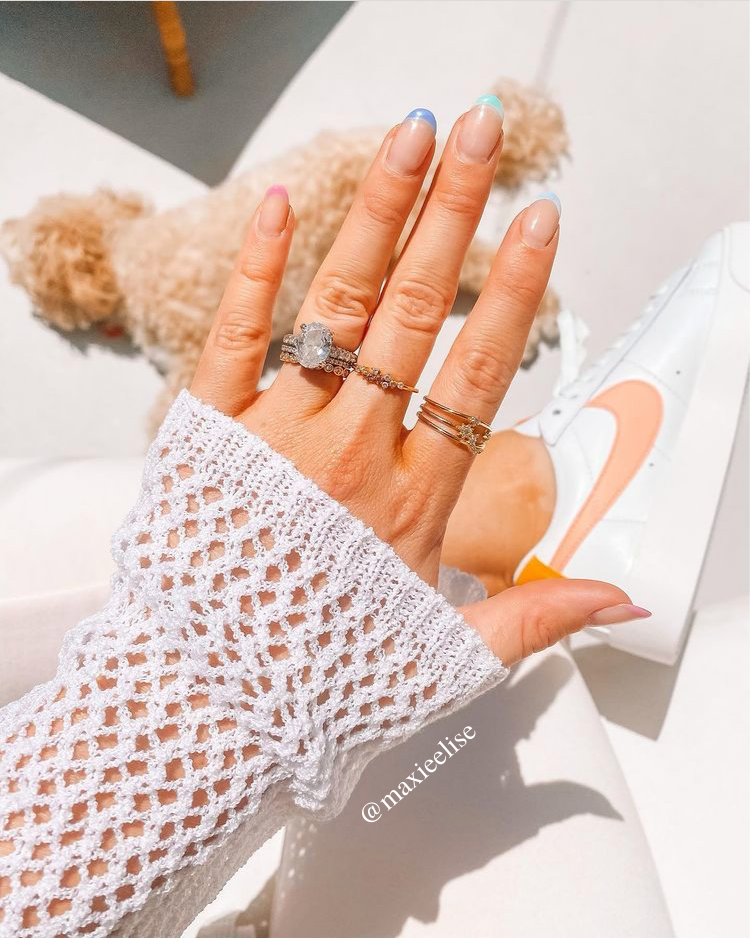 maxie Elise; fashion and lifestyle blog; 2021 nail trends; 2021 nail inspo; manicure trends; manicure inspo; summer nails; spring nails; easter nails;