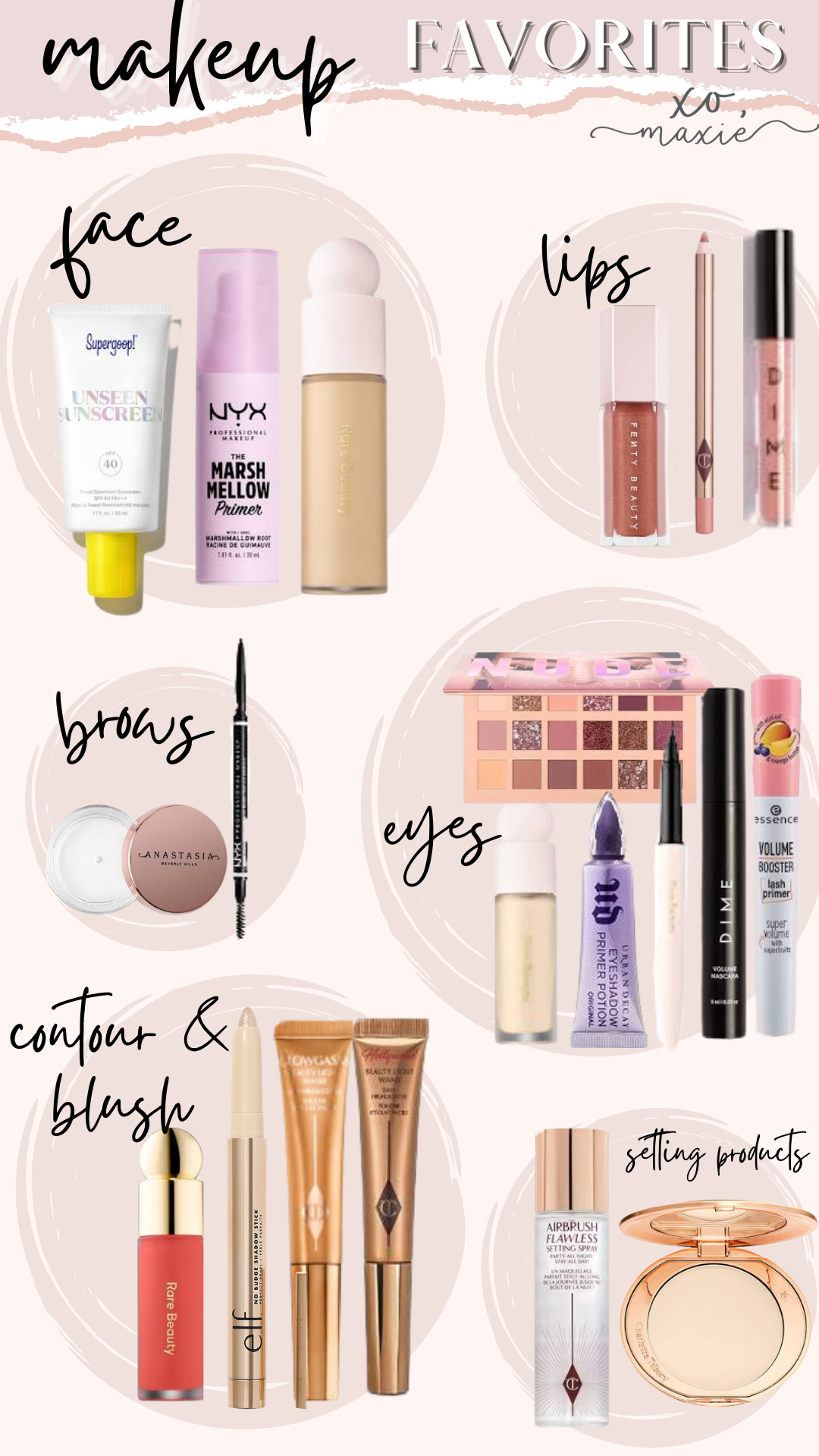 THE ONLY MAKEUP PRODUCTS YOU NEED!