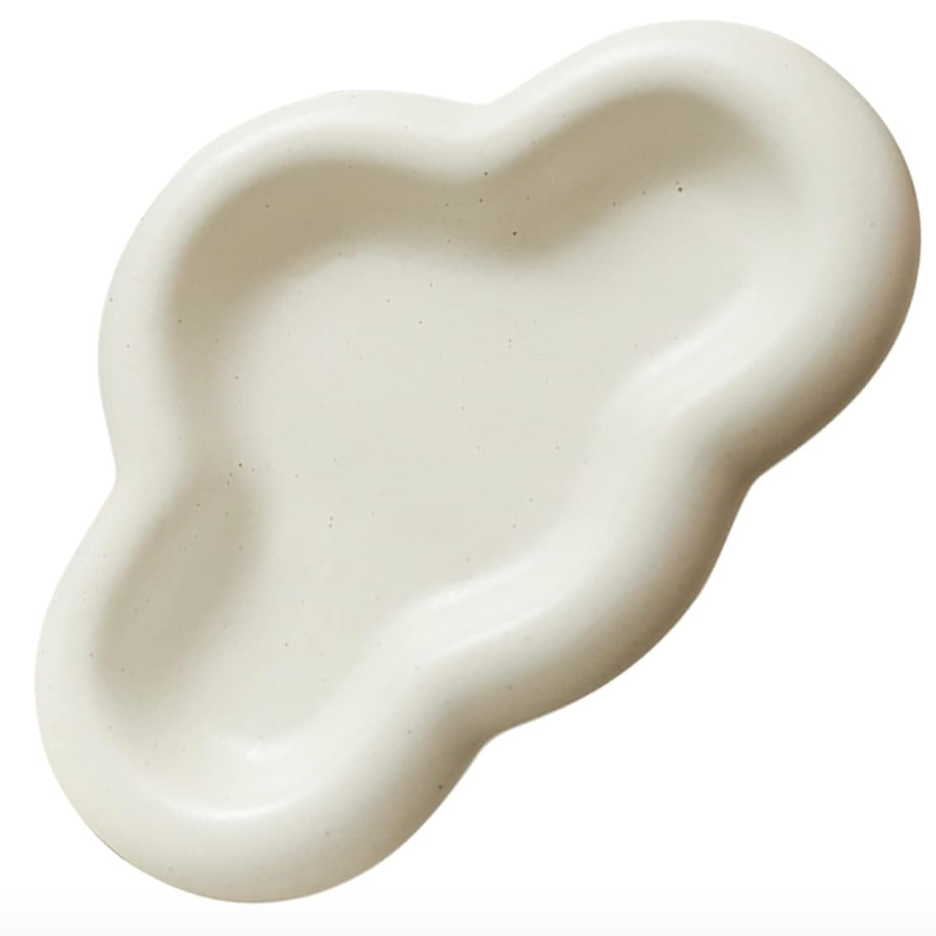 White cloud tray for jewelry