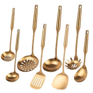 Gold kitchen tools