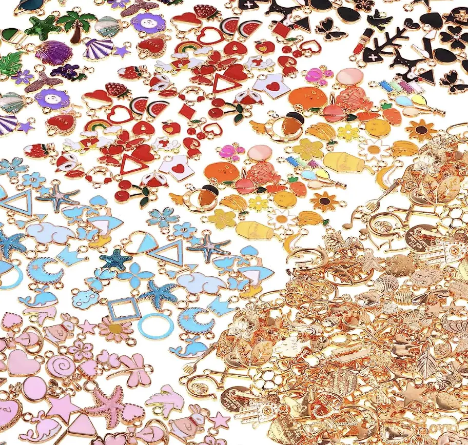 assorted colorful charms