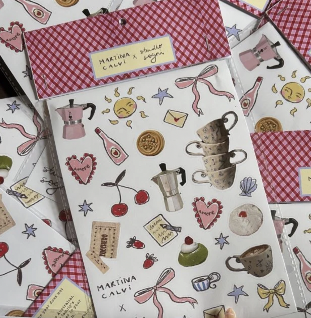 Studio Sogni x Martina Calvi Collab Stickersheet