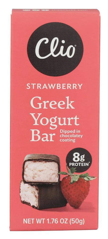 Clio Bar RFG Yogurt Greek Strawberry