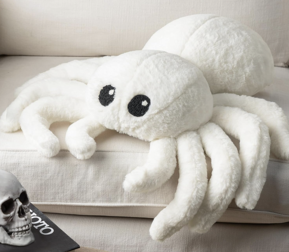 Halloween Spider Shaped Throw Pillow