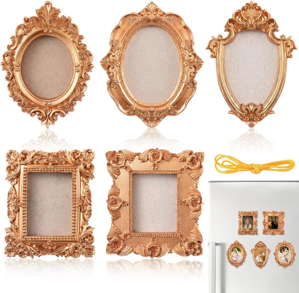 DIY Refrigerator Magnets: Antique Frames