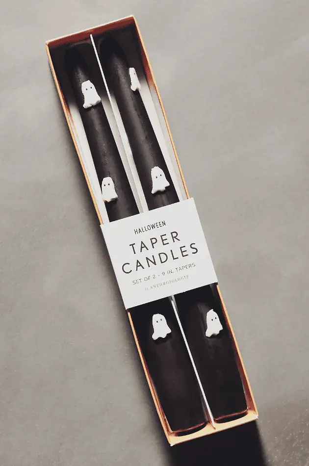 ghost taper candles
