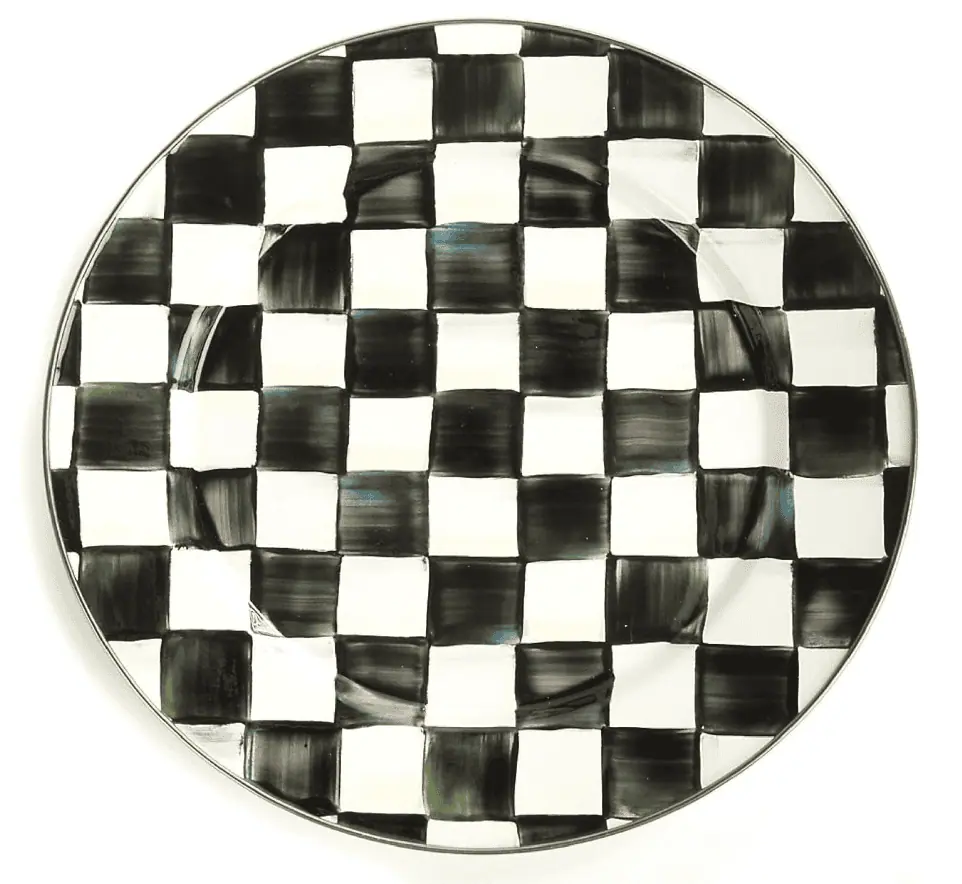 Check Enamel Plate