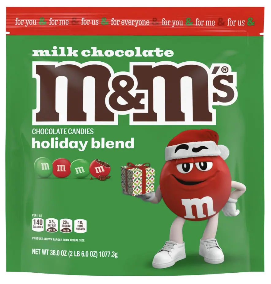 M&M'S Milk Chocolate Red & Green