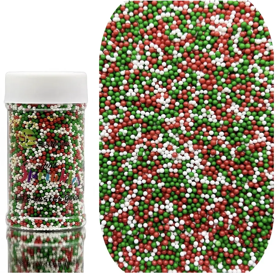 SE Si&Moos Red Green and White Christmas Sprinkles