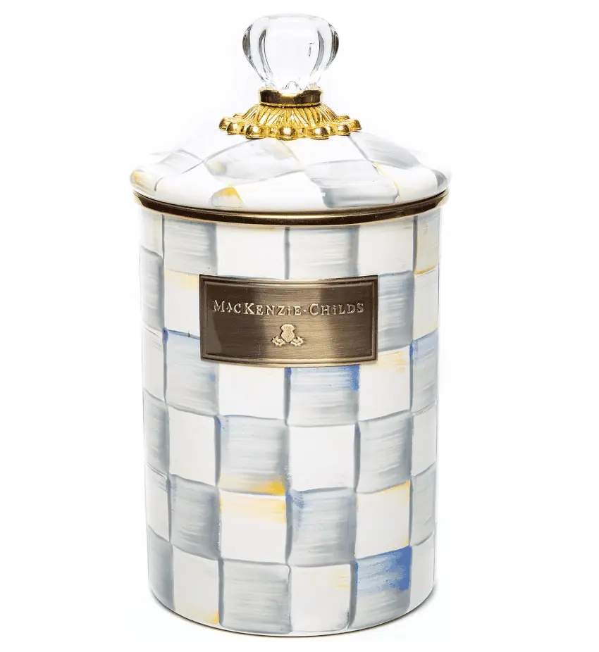 Check Enamel Canister