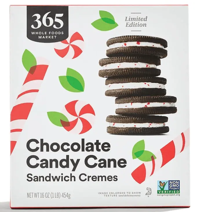 Chocolate Candy Cane Sandwich Cremes