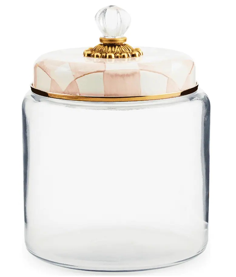 Rosy Check Kitchen Canister