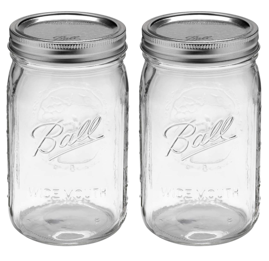 Quart Mason Jars with Lids 