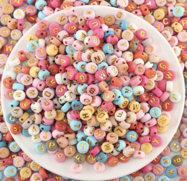 Small Letter Beads