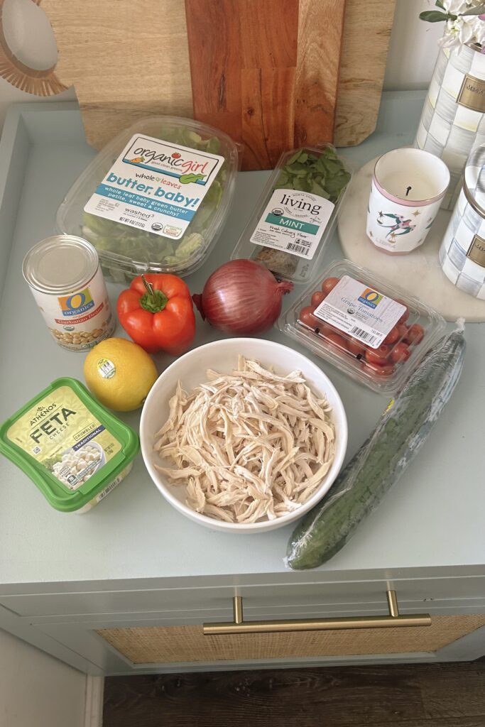 Greek Salad In A Jar ingredients