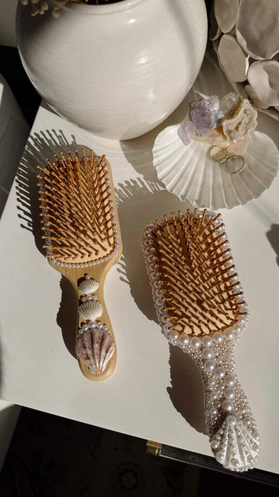 How To Create Mermaid-Inspired Hair Brushes