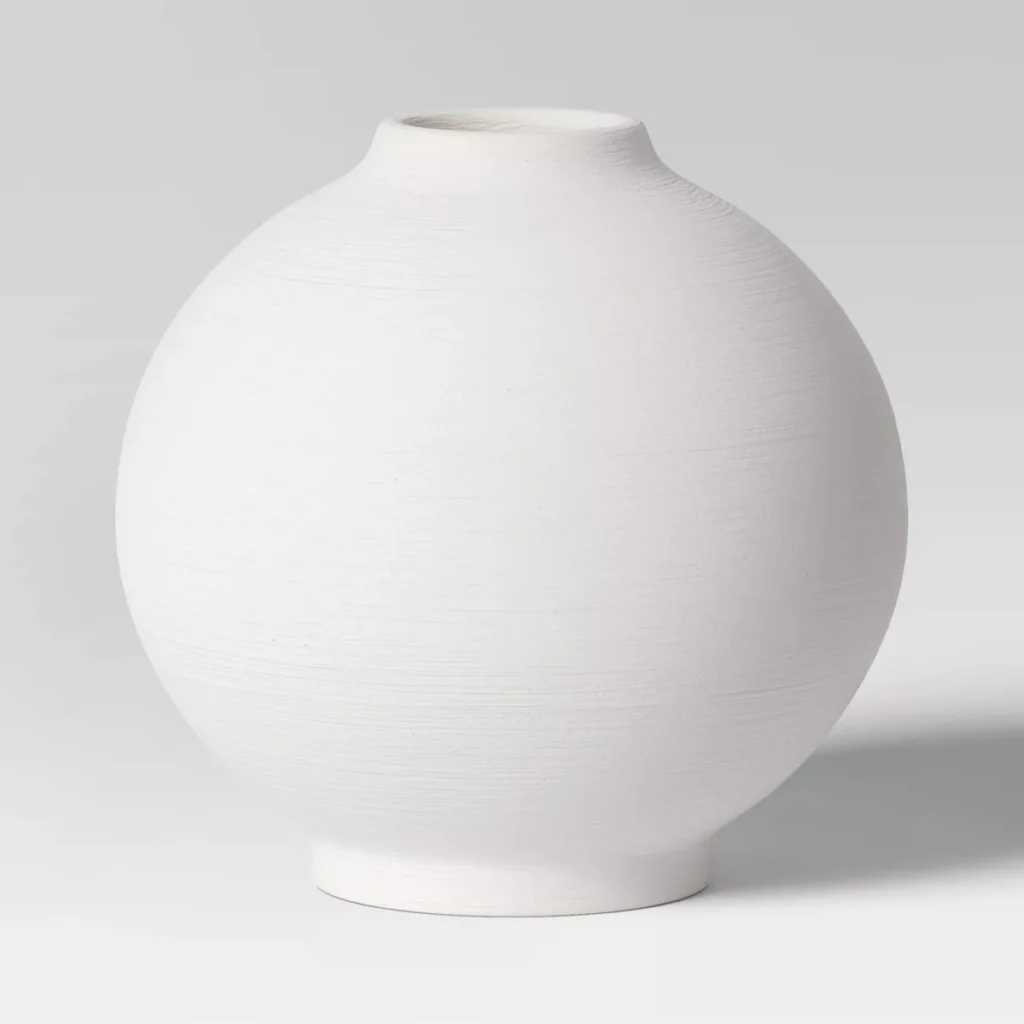 Ceramic White Vase Home Decor