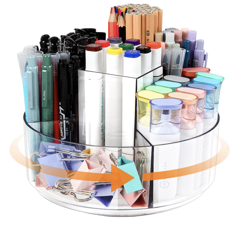 Rotating Pencil Holder for Desk