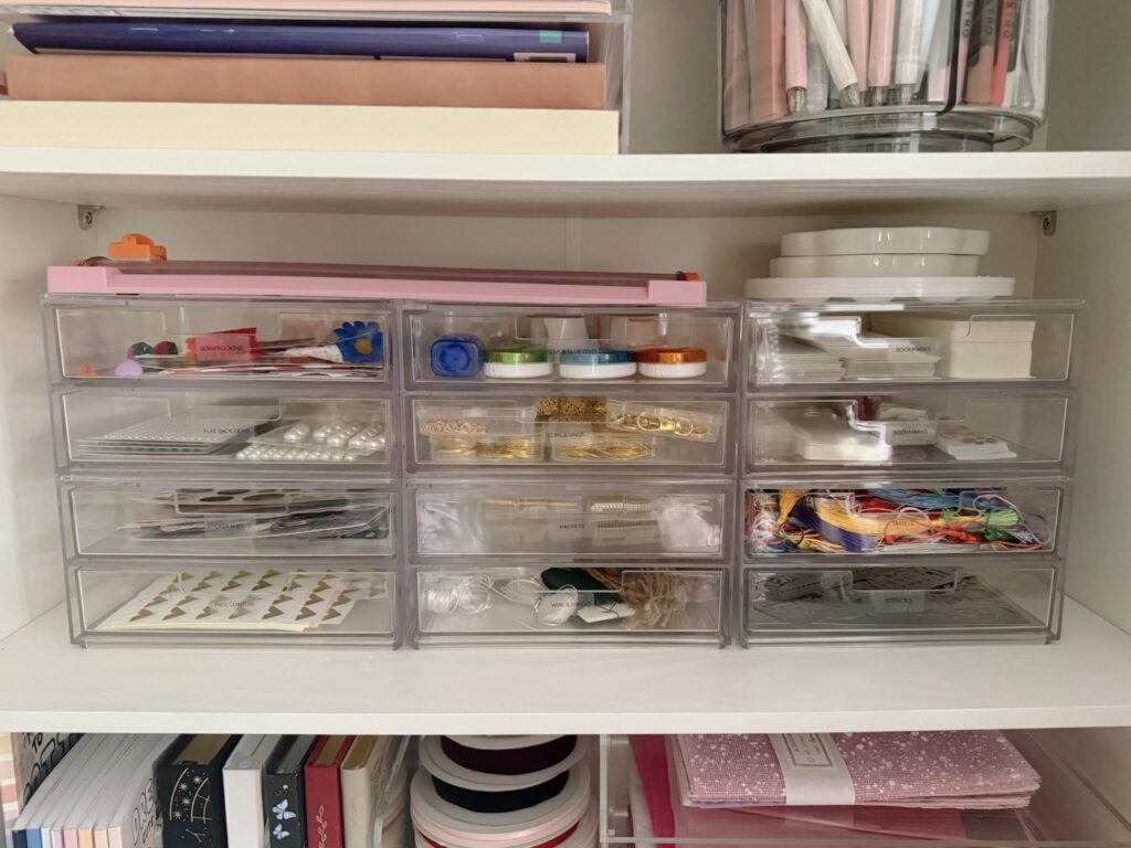 Drawers for Organizing Craft Supplies