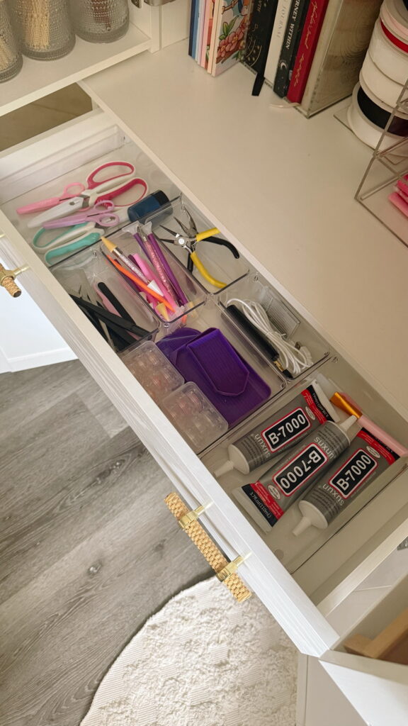 Drawer Organizers | Organizing Craft Supplies