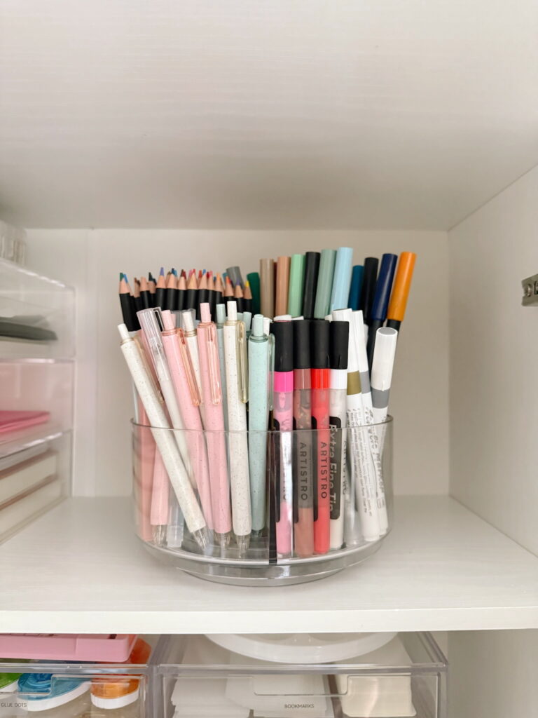 Turntable Supplies Holder | Organizing Craft Supplies